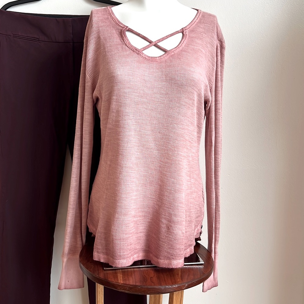 Ruff Hewn waffle shirt Ombre women’s medium